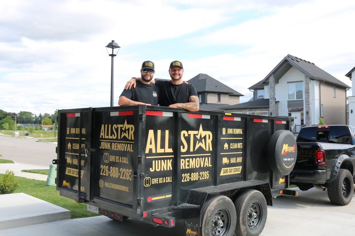 Alex and the All-Star Junk Removal crew on the job