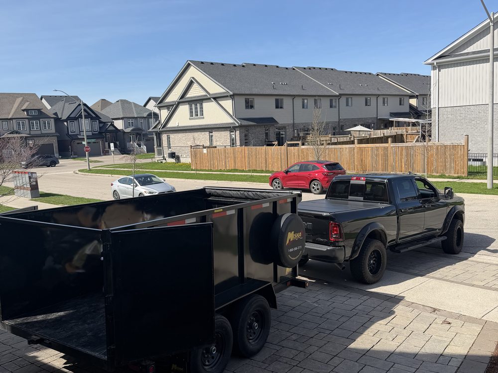 All-Star Junk Removal trailer at the disposal facility